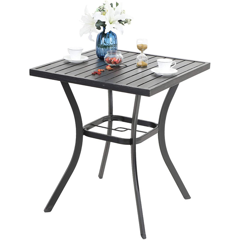 Red Barrel Studio® Patio Square Bar Height Table & Reviews Wayfair